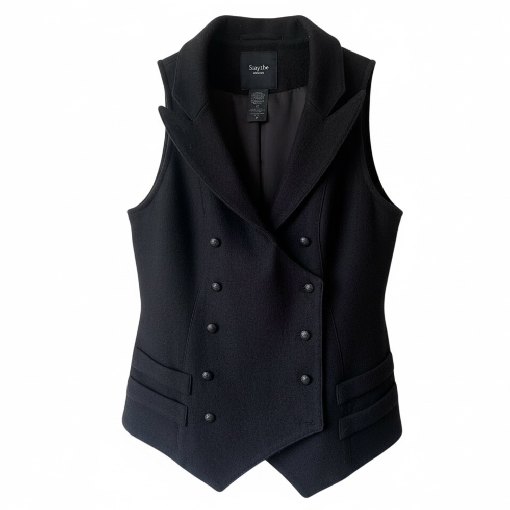 SMYTHE‎ Wool double breasted wool vest black size 6